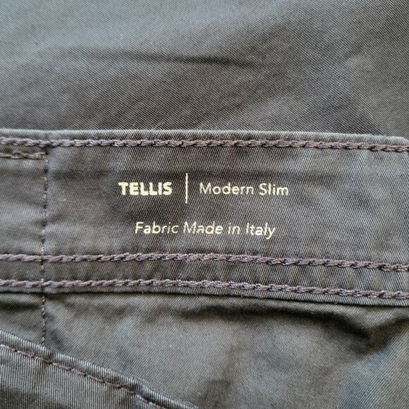 Adriano Goldschmied Tellis Slim Fit Performance Twill Pants in Navy Men's 32X34 - Picture 6 of 7